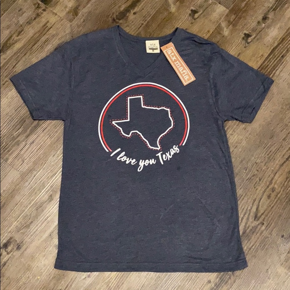 ATX-Mafia- Short Sleeve-V-Neck-Super Soft- NWT